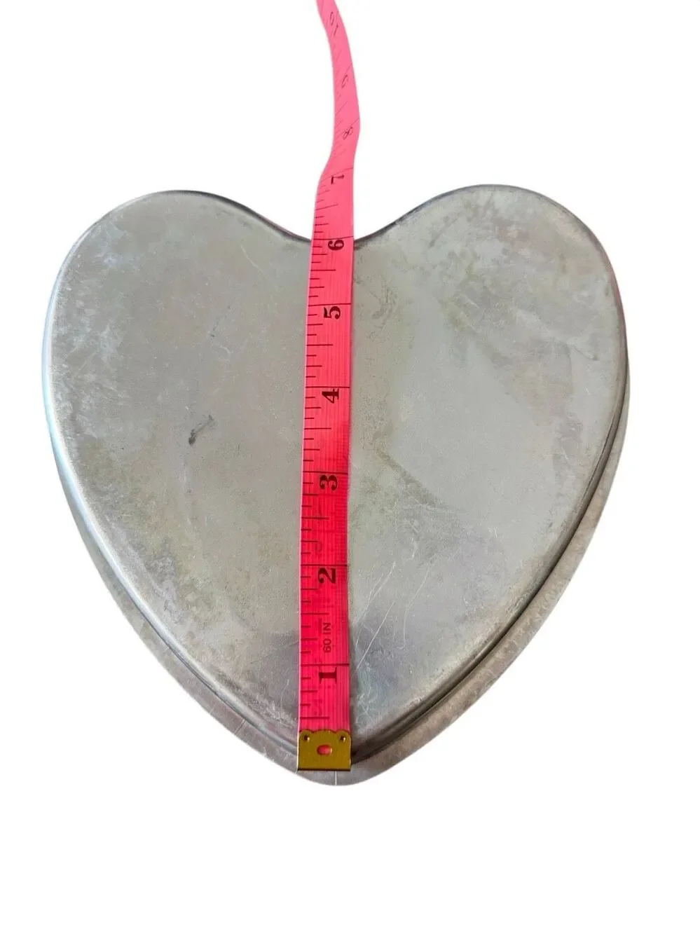 70s Vintage Wilton Heart Shaped Cale Pan Set Two Tier aluminum 6” and 8.5”